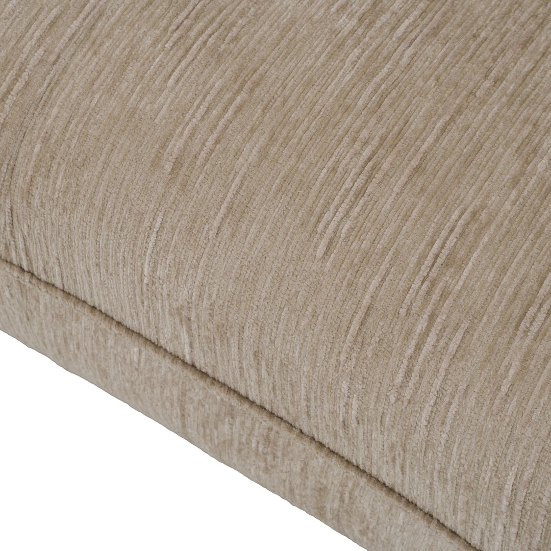 Kiran - Modern Beige + Brown Fabric Sofa