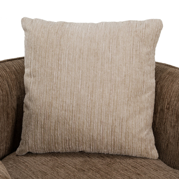 Kiran - Modern Brown + Beige Swivel Accent Chair