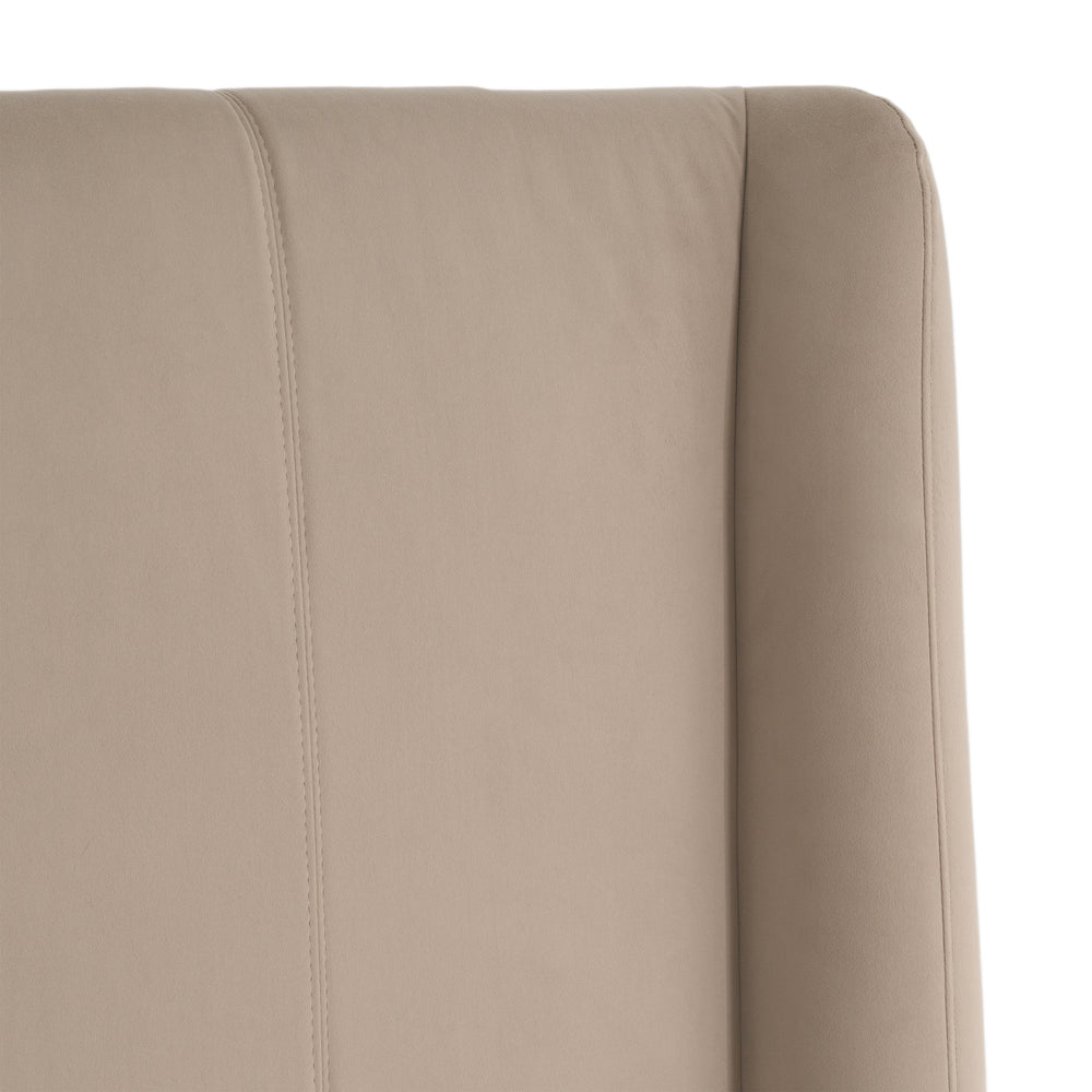 Kiro - Modern Tan Fabric Bed - View 4