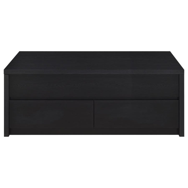 Knapp - Lift Top Cocktail Coffee Table With Dual Drawers - Black Coffee Table modern furniture Contempo Furniture