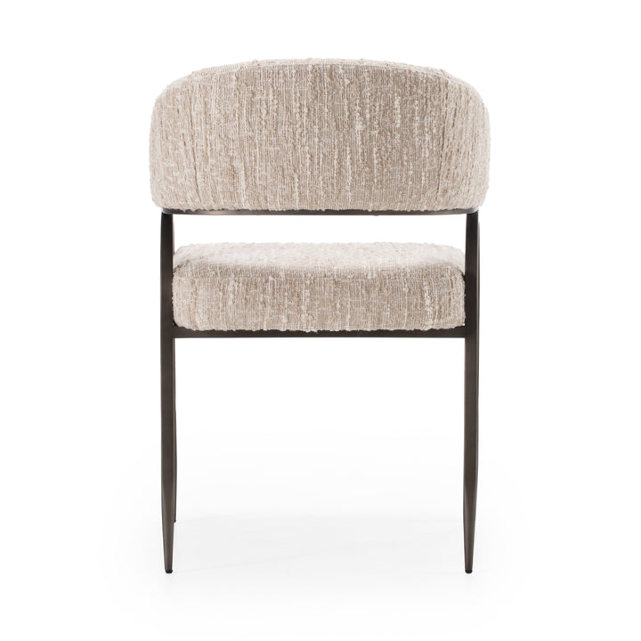 Kobe  Modern Beige Fabric Dining Chair