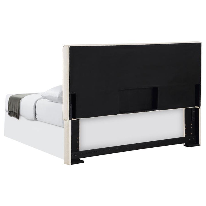 Kosmo - Upholstered Queen / Full Panel Headboard - Sand Upholstered HeadBoard modern furniture Contempo Furniture