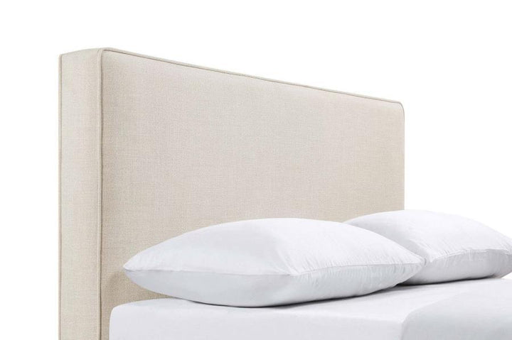 Kosmo - Upholstered Queen / Full Panel Headboard - Sand Upholstered HeadBoard modern furniture Contempo Furniture