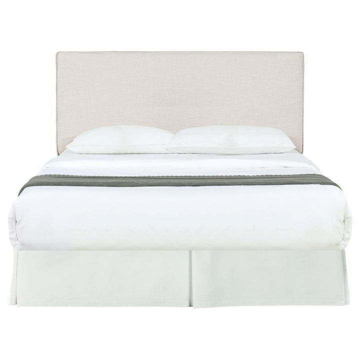 Kosmo - Upholstered Queen / Full Panel Headboard - Sand Upholstered HeadBoard modern furniture Contempo Furniture