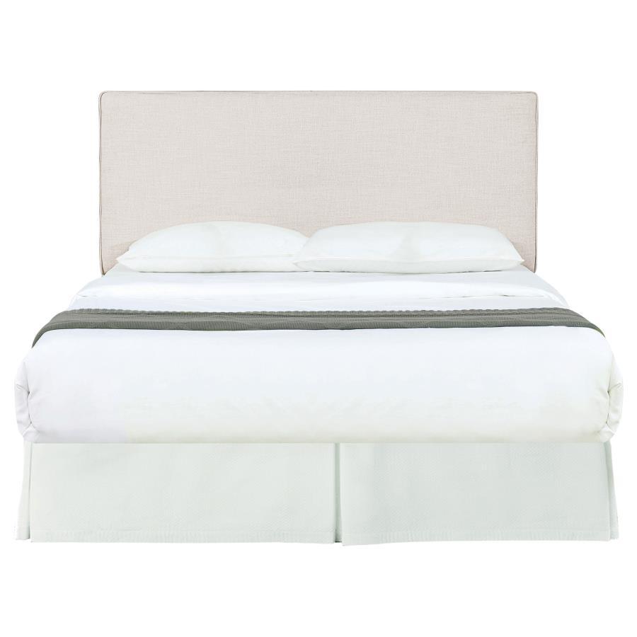 Kosmo - Upholstered Queen / Full Panel Headboard - Sand Upholstered HeadBoard modern furniture Contempo Furniture