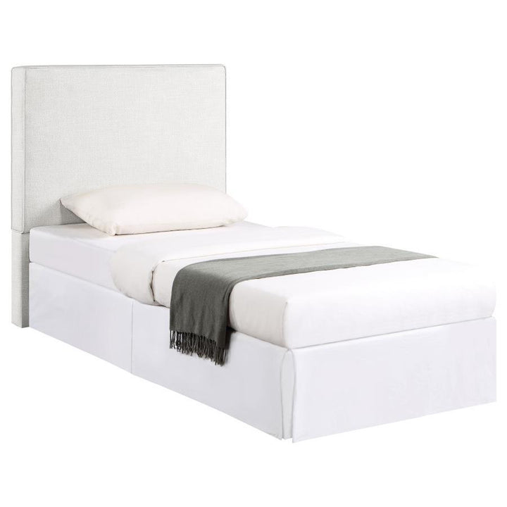 Kosmo - Upholstered Twin Panel Headboard - Sand Upholstered HeadBoard modern furniture Contempo Furniture