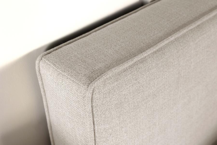 Kosmo - Upholstered Twin Panel Headboard - Sand Upholstered HeadBoard modern furniture Contempo Furniture