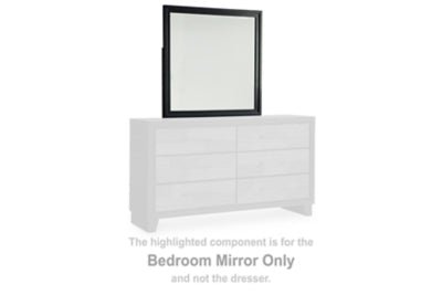 Kraeburn Bedroom Mirror - Dark Brown Mirror modern furniture Contempo Furniture