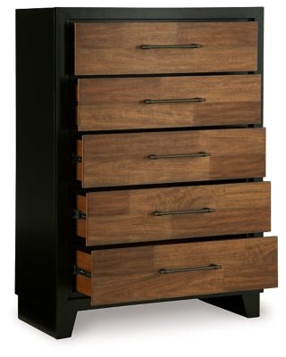 Kraeburn Chest of Drawers - Dark Brown Accent Chest modern furniture Contempo Furniture