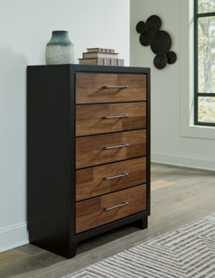 Kraeburn Chest of Drawers - Dark Brown Accent Chest modern furniture Contempo Furniture