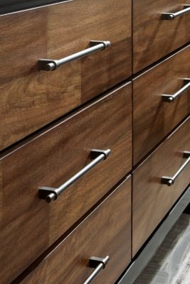 Kraeburn Dresser and Mirror - Dark Brown Dresser &amp; Mirror modern furniture Contempo Furniture