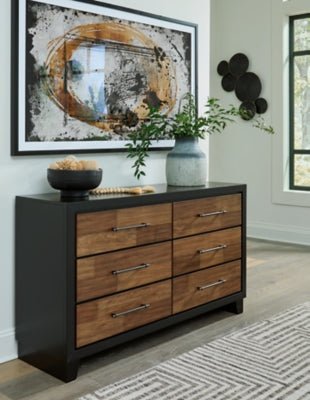 Kraeburn Dresser - Dark Brown Dresser modern furniture Contempo Furniture