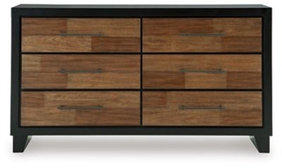 Kraeburn Dresser - Dark Brown Dresser modern furniture Contempo Furniture