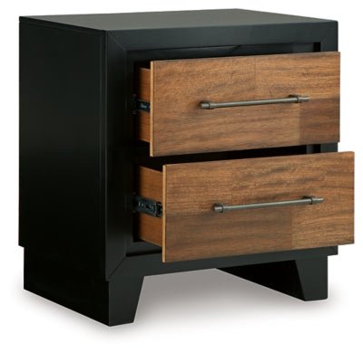 Kraeburn Nightstand - Dark Brown Accent Nightstand modern furniture Contempo Furniture