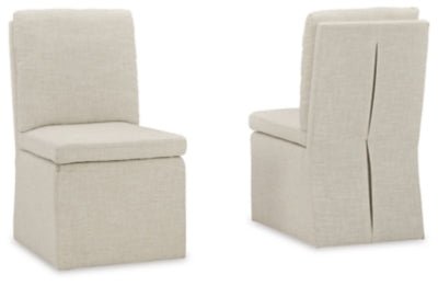 Krystanza Dining Chair - Beige Chair Set modern furniture Contempo Furniture