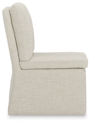 Krystanza Dining Chair - Beige Chair Set modern furniture Contempo Furniture
