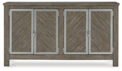 Krystanza Dining Server - Dark Gray Server modern furniture Contempo Furniture