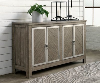 Krystanza Dining Server - Dark Gray Server modern furniture Contempo Furniture