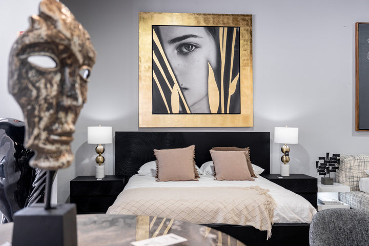 Kubia - Modern Gold 71" x 71" Painting