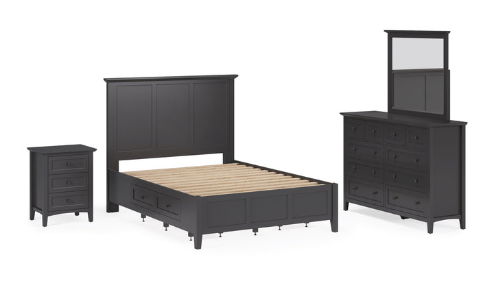 Modus Furniture Pnrb82A Grace Eight Drawer Dresser In Raven Black 2024