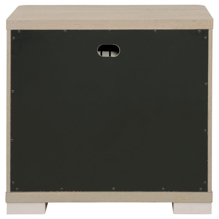 Ladera - 2 - Drawer Nightstand Bedside Table - Light Elm Accent Nightstand modern furniture Contempo Furniture