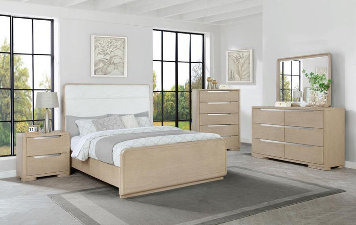 Ladera - 2 - Drawer Nightstand Bedside Table - Light Elm Accent Nightstand modern furniture Contempo Furniture