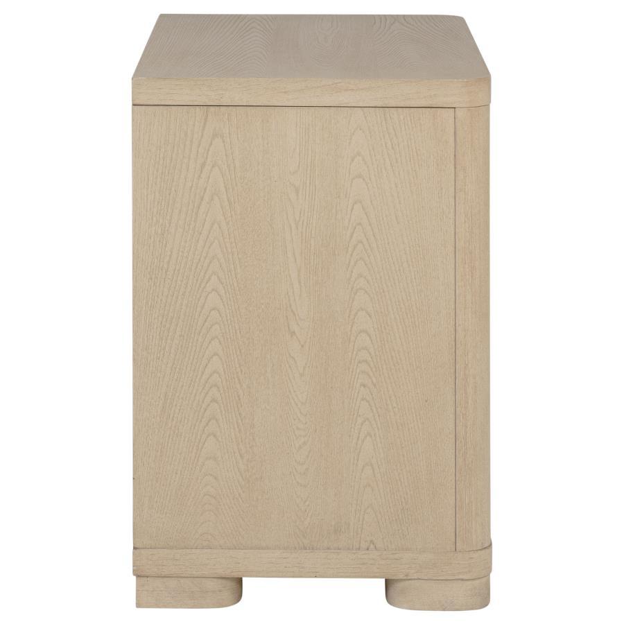 Ladera - 2 - Drawer Nightstand Bedside Table - Light Elm Accent Nightstand modern furniture Contempo Furniture