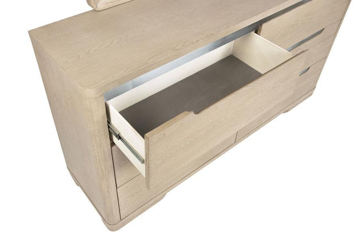 Ladera - 6 - Drawer Bedroom Dresser - Light Elm Dressers modern furniture Contempo Furniture