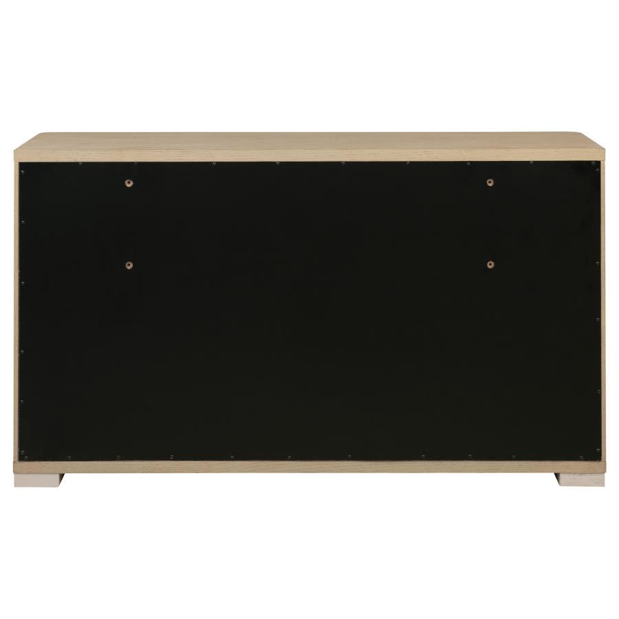 Ladera - 6 - Drawer Bedroom Dresser - Light Elm Dressers modern furniture Contempo Furniture