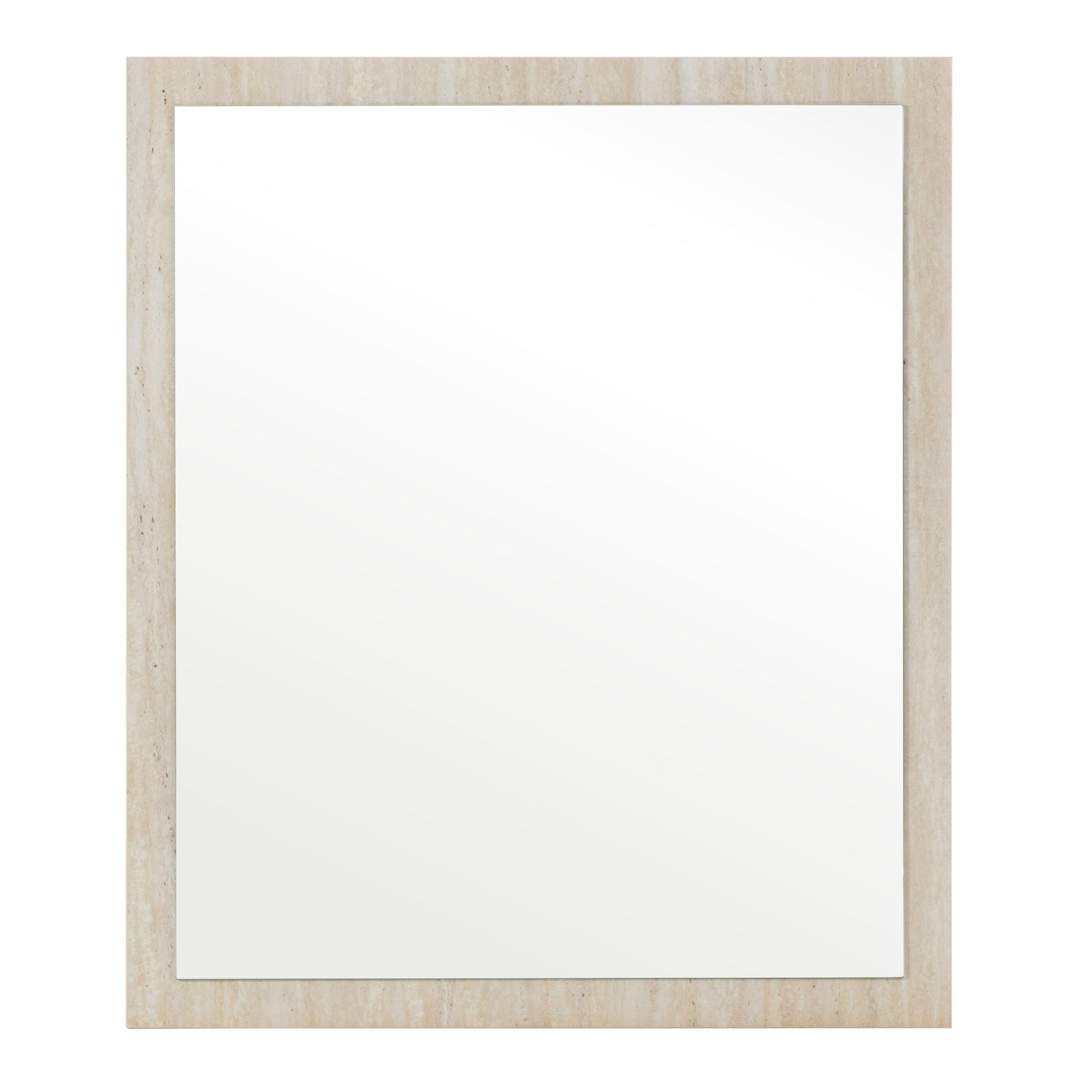 Lago - Modern Faux Travertine Mirror