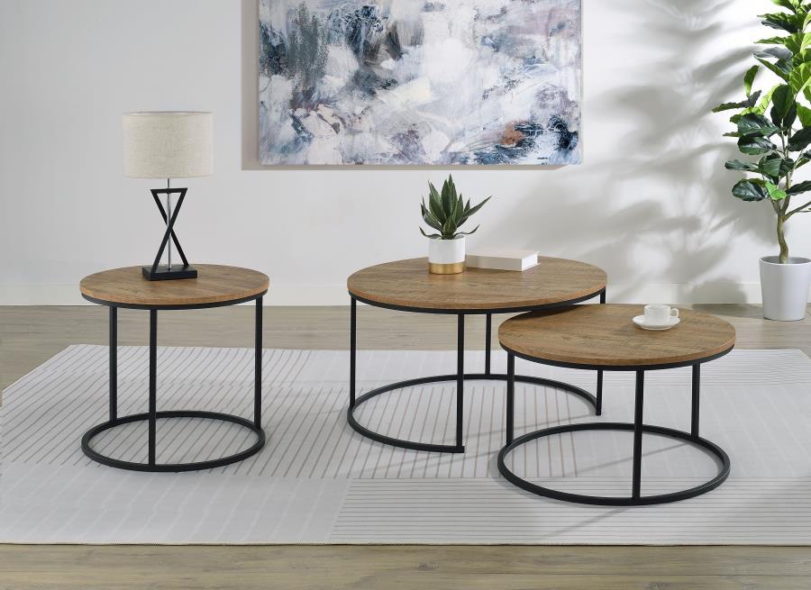 Lainey - Round Occasional Side End Table - Mango End Table modern furniture Contempo Furniture