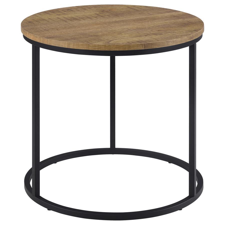 Lainey - Round Occasional Side End Table - Mango End Table modern furniture Contempo Furniture