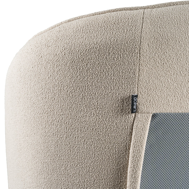 Lambert - Modern Beige Fabric Upholstered Bed