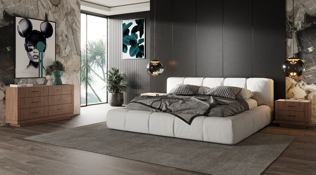 Lamont  Modern Fabric Bed