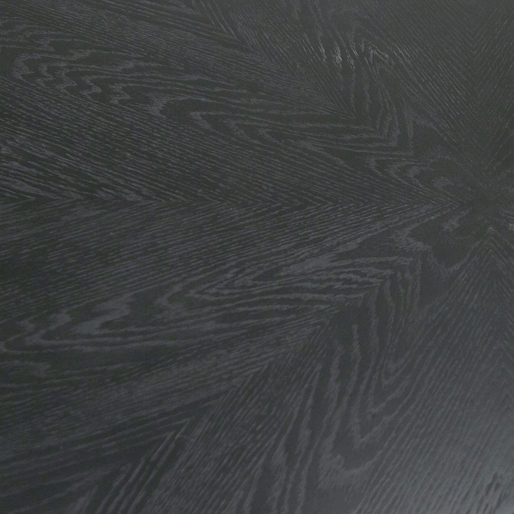 Lander Modern Mid Century Black Oak Round Dining Table - View 11