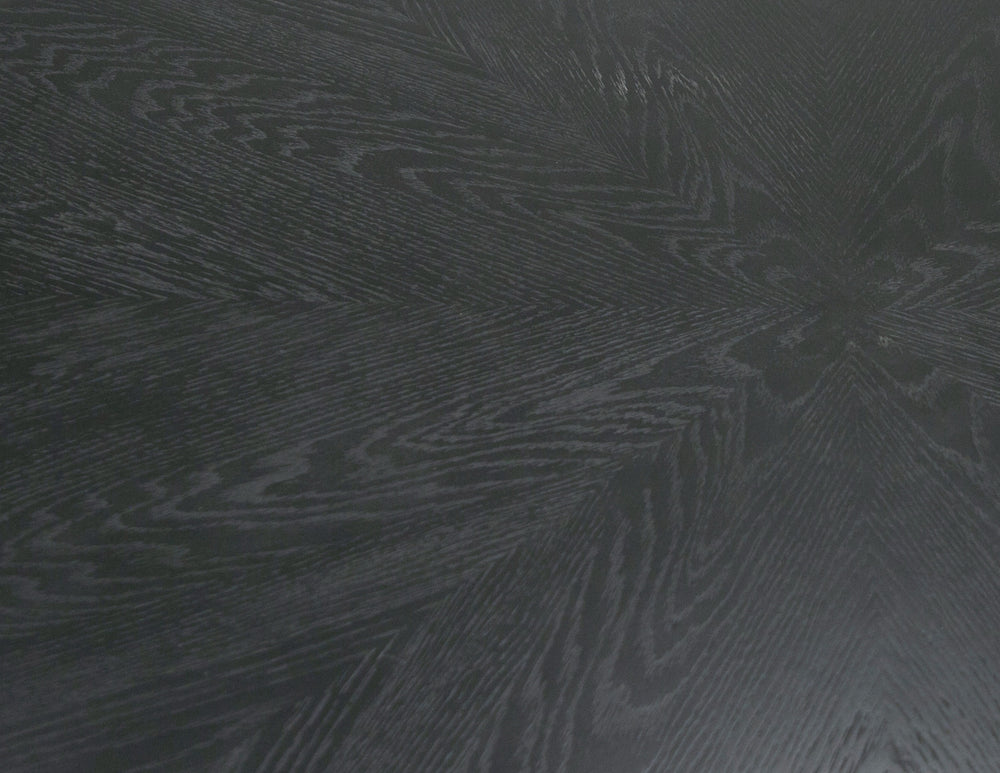 Lander Modern Mid Century Black Oak Round Dining Table - View 6