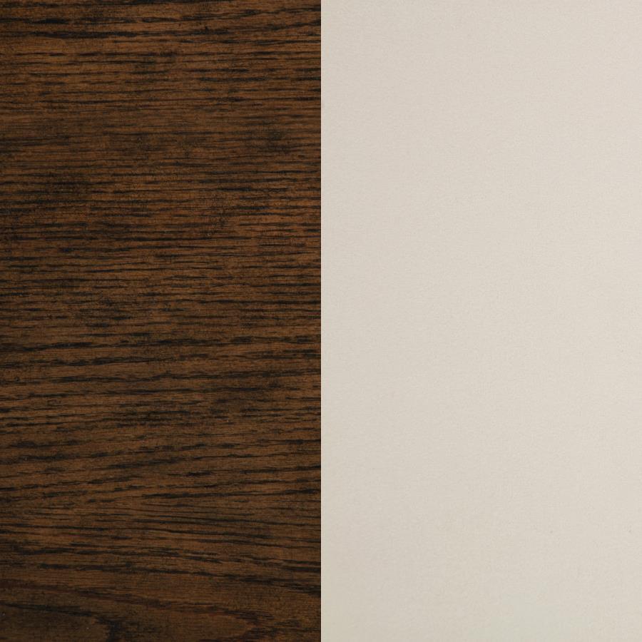 Landon - 5 Piece Round Dining Table Set - Rich Brown 5 - Piece Dining Room Set modern furniture Contempo Furniture