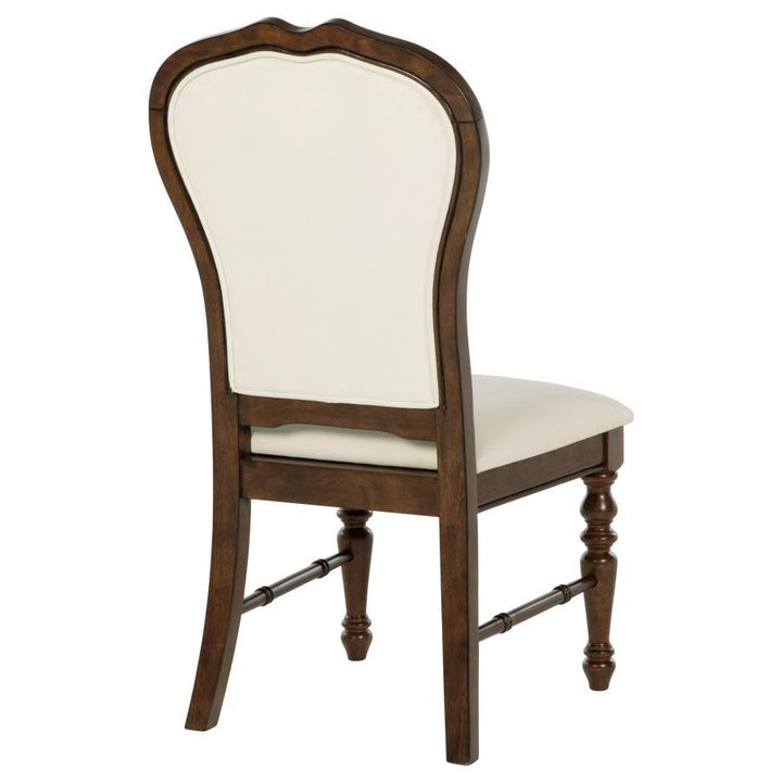 Landon - Upholstered Dining Side Chair (Set of 2) - Rich Brown Chair Set modern furniture Contempo Furniture