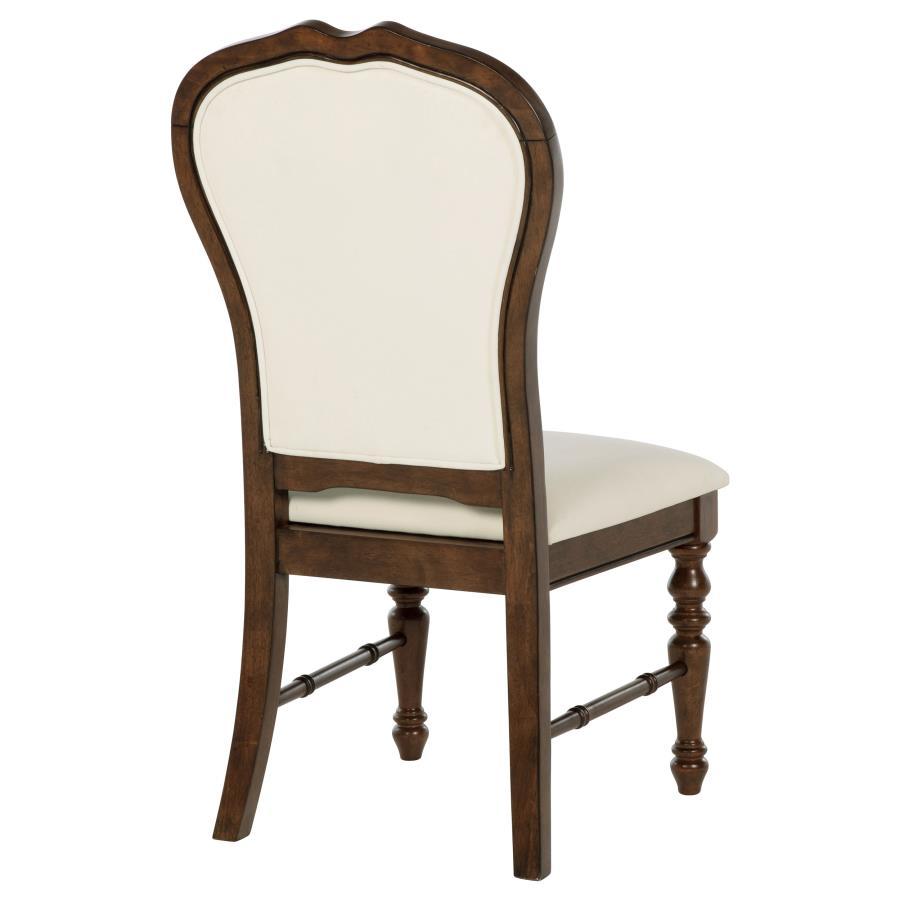 Landon - Upholstered Dining Side Chair (Set of 2) - Rich Brown Chair Set modern furniture Contempo Furniture