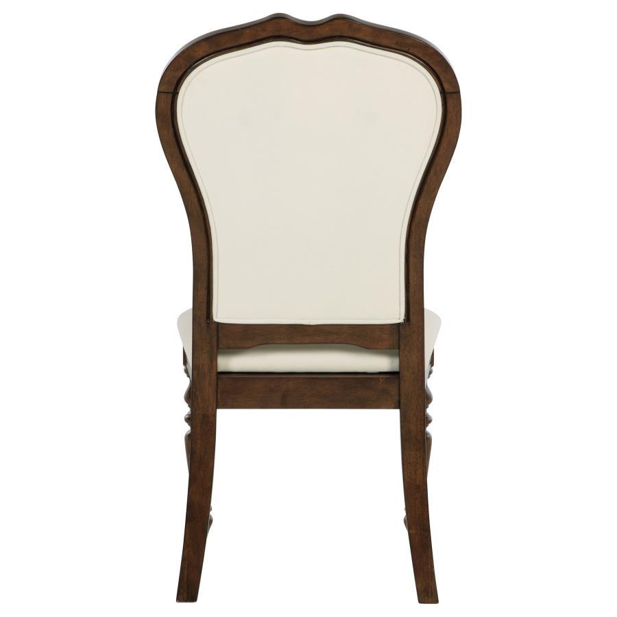 Landon - Upholstered Dining Side Chair (Set of 2) - Rich Brown Chair Set modern furniture Contempo Furniture