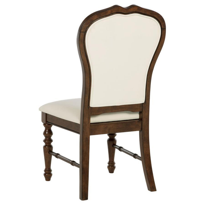 Landon - Upholstered Dining Side Chair (Set of 2) - Rich Brown Chair Set modern furniture Contempo Furniture