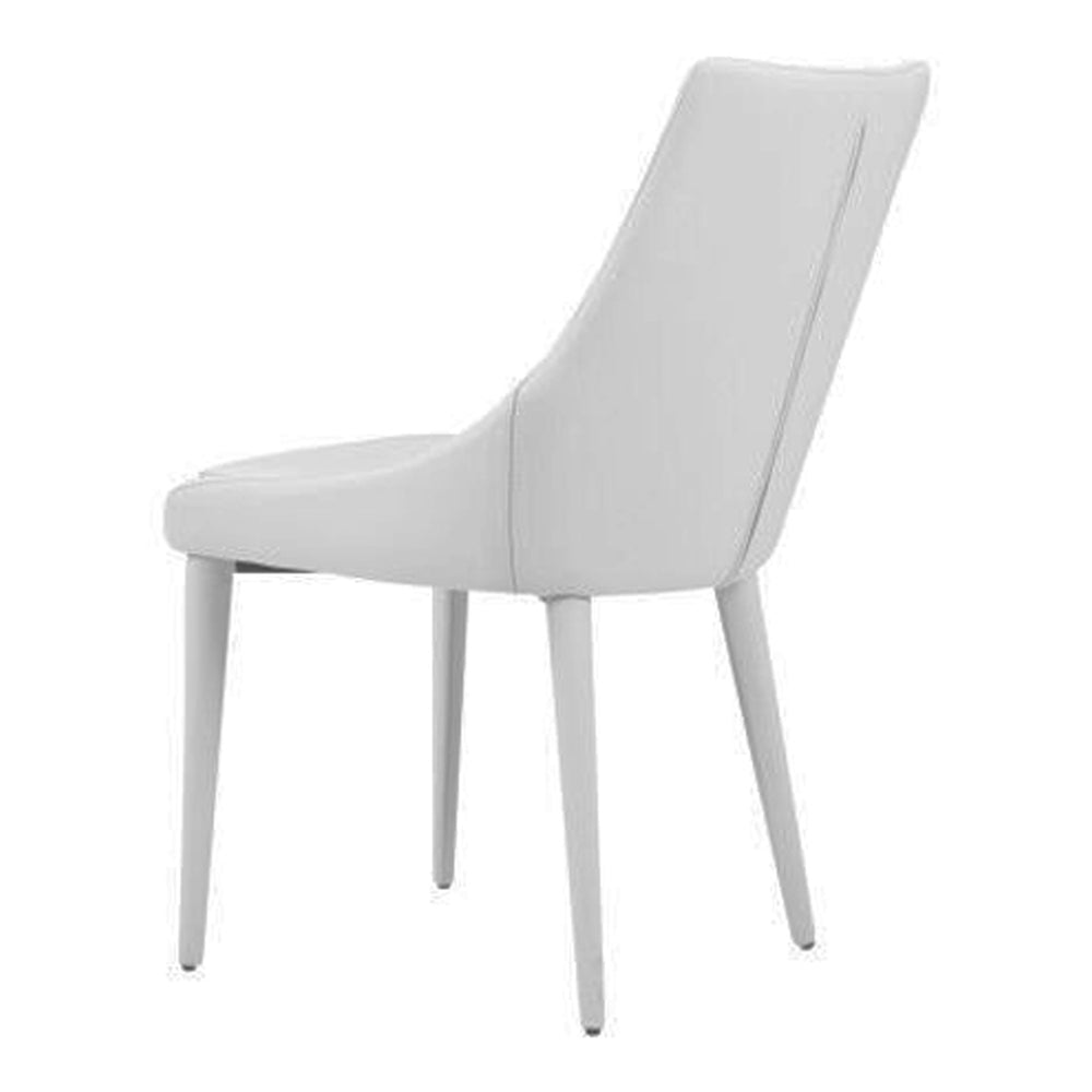 Lane Modern White Leatherette Dining Chair
