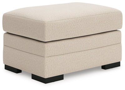 Lango Ottoman - Beige Upholstered Ottoman modern furniture Contempo Furniture