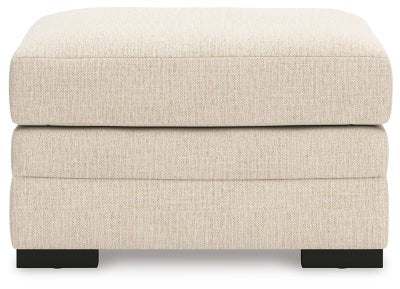 Lango Ottoman - Beige Upholstered Ottoman modern furniture Contempo Furniture