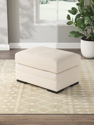 Lango Ottoman - Beige Upholstered Ottoman modern furniture Contempo Furniture