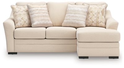 Lango Queen Sofa Chaise Sleeper - Beige Sleeper Sofa modern furniture Contempo Furniture
