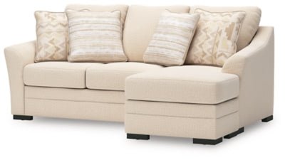 Lango Sofa Chaise - Beige Stationary Sofa modern furniture Contempo Furniture