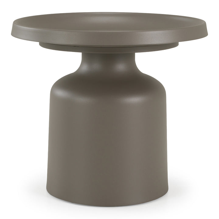 Lanuza - Outdoor Taupe End Table