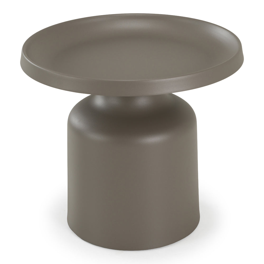 Lanuza - Outdoor Taupe End Table - View 2