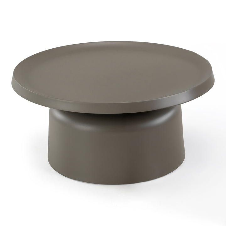 Lanuza - Outdoor Taupe End Coffee Table